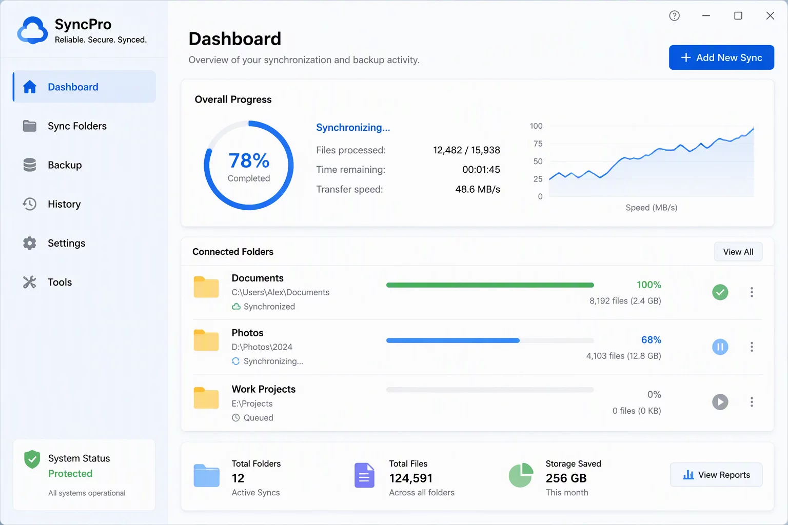 GoodSync 软件界面预览